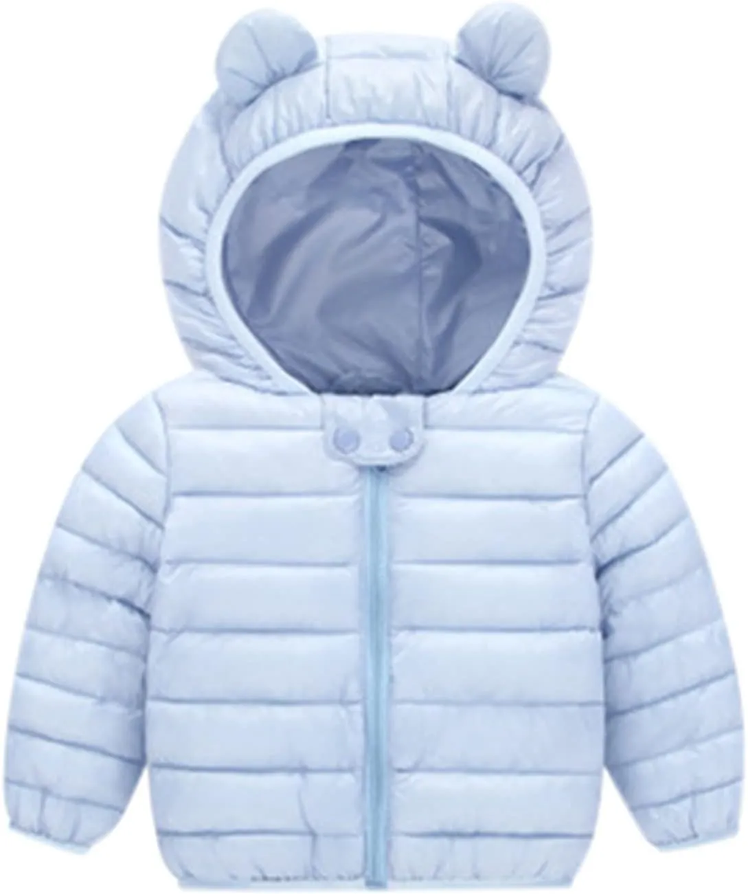 0-4 Years Toddler Kids Baby Girls Boys Bear Ears Down Puffer Jacket Hooded Outdoor Jacket Thick Warm Windproof Coat