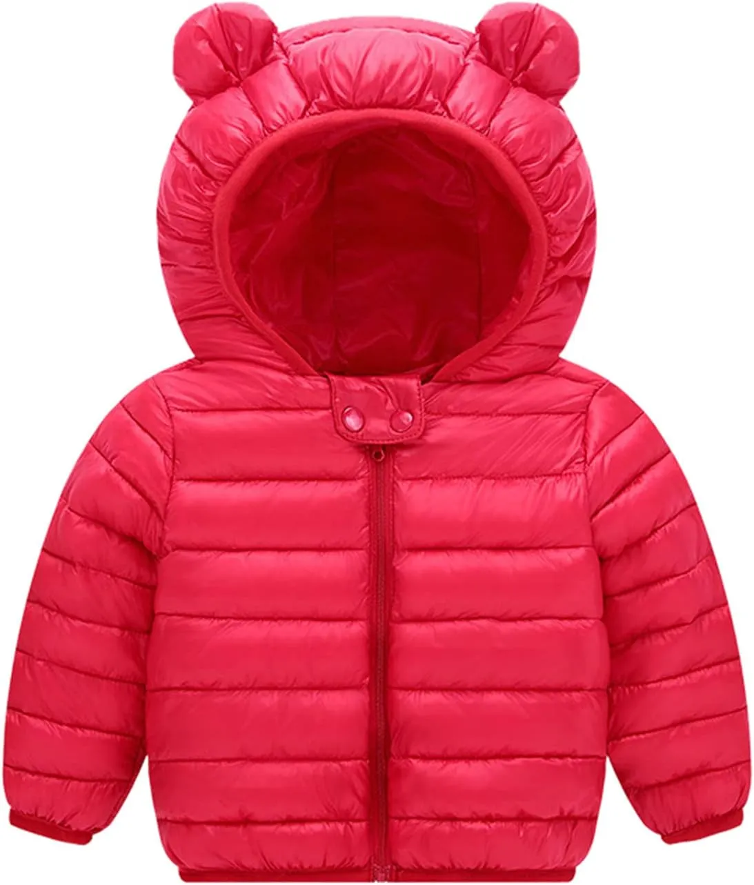 0-4 Years Toddler Kids Baby Girls Boys Bear Ears Down Puffer Jacket Hooded Outdoor Jacket Thick Warm Windproof Coat