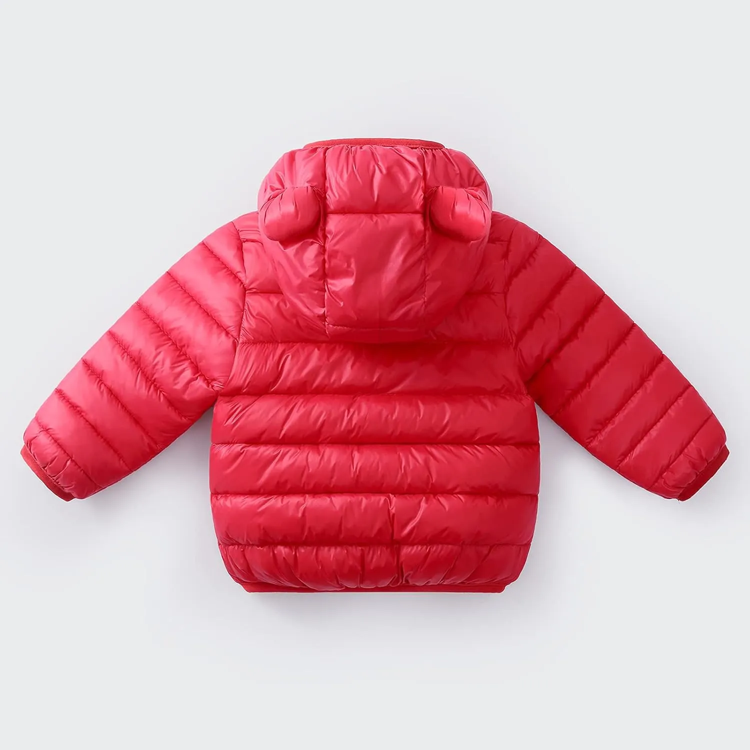 0-4 Years Toddler Kids Baby Girls Boys Bear Ears Down Puffer Jacket Hooded Outdoor Jacket Thick Warm Windproof Coat