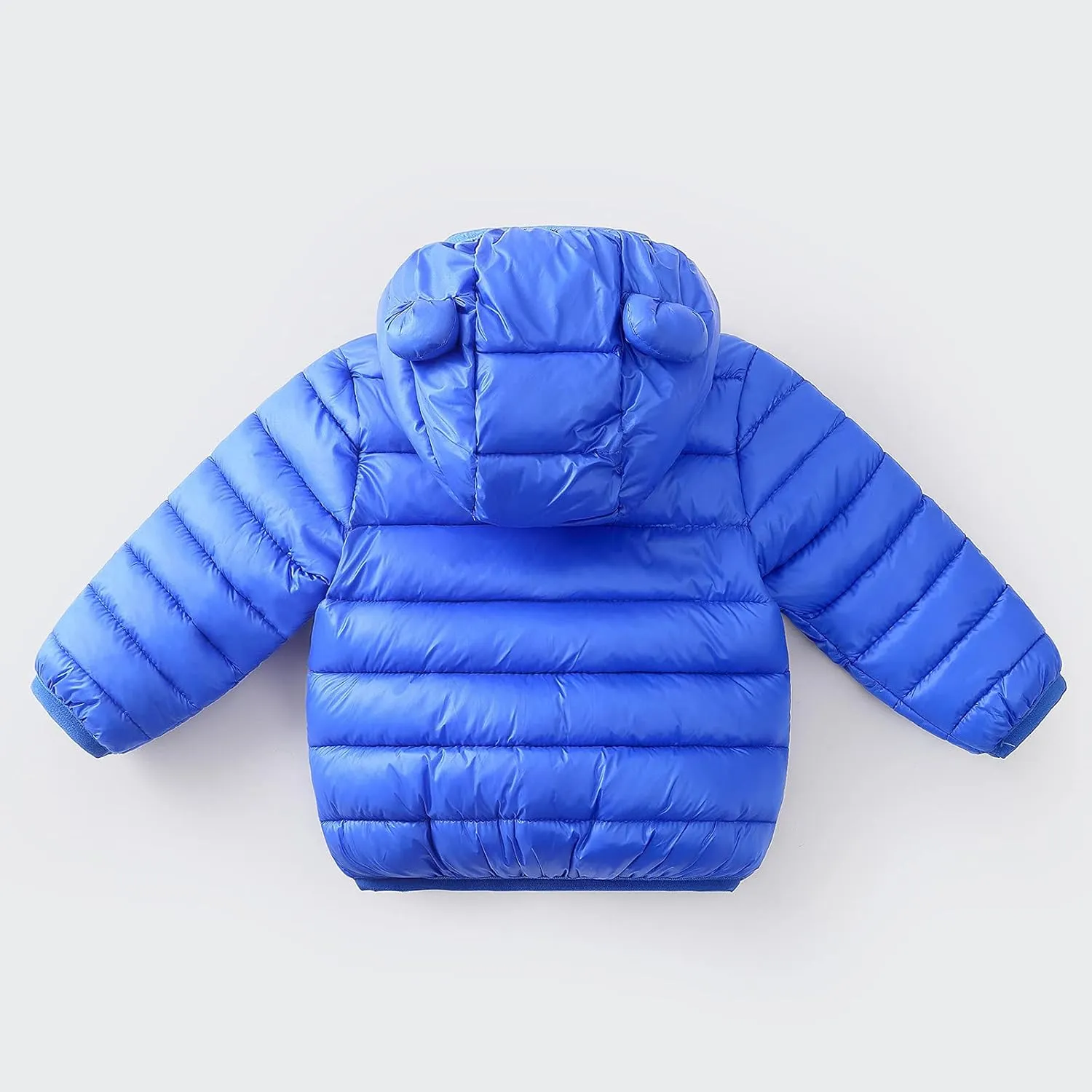 0-4 Years Toddler Kids Baby Girls Boys Bear Ears Down Puffer Jacket Hooded Outdoor Jacket Thick Warm Windproof Coat