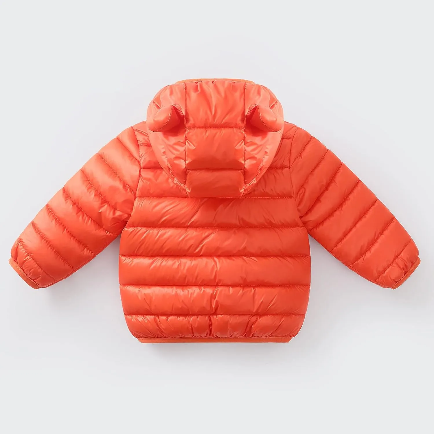 0-4 Years Toddler Kids Baby Girls Boys Bear Ears Down Puffer Jacket Hooded Outdoor Jacket Thick Warm Windproof Coat