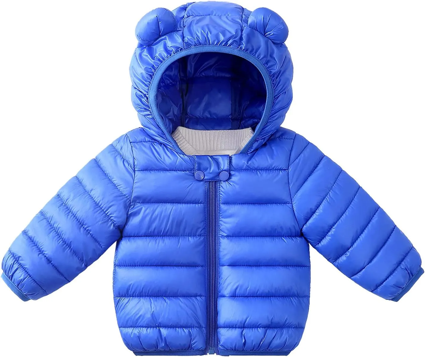 0-4 Years Toddler Kids Baby Girls Boys Bear Ears Down Puffer Jacket Hooded Outdoor Jacket Thick Warm Windproof Coat
