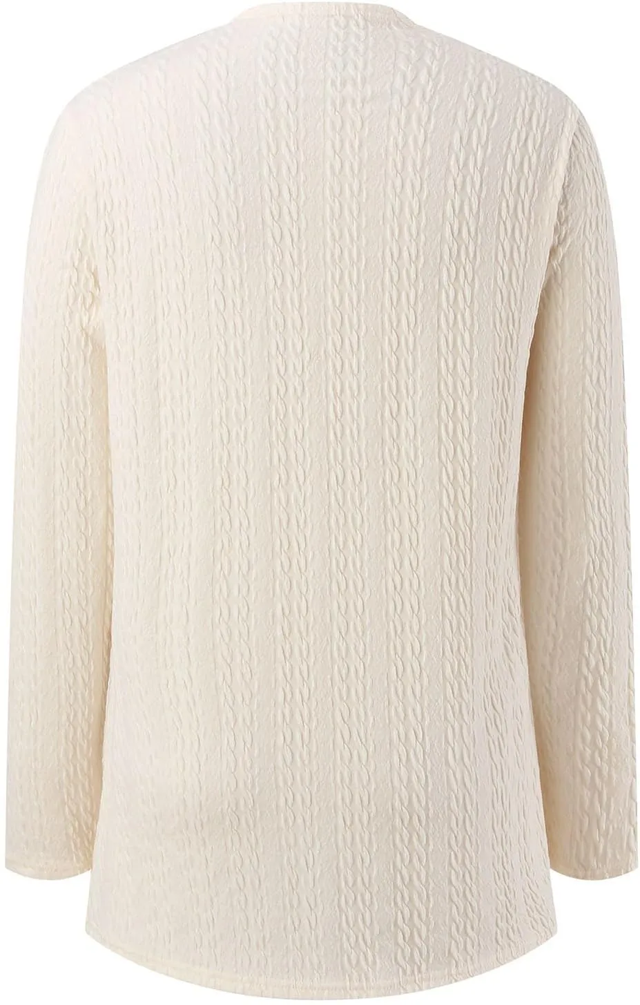 2023 Women's Open Front Cardigan Long Sleeve Draped Ruffles Soft Knit Sweaters Fall Lightweight Coat Trendy Jacket for Women