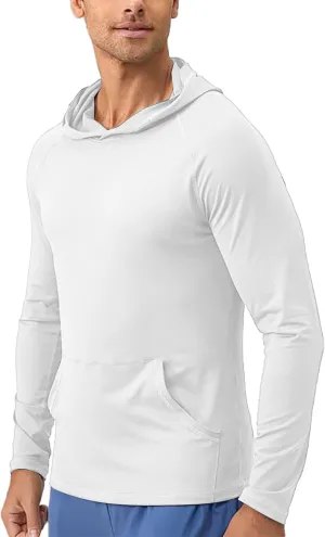 2025 Men's Sports Hoodie Hooded Absorption Quick Drying Fitness Jacket Slim Running Training Long Sleeve