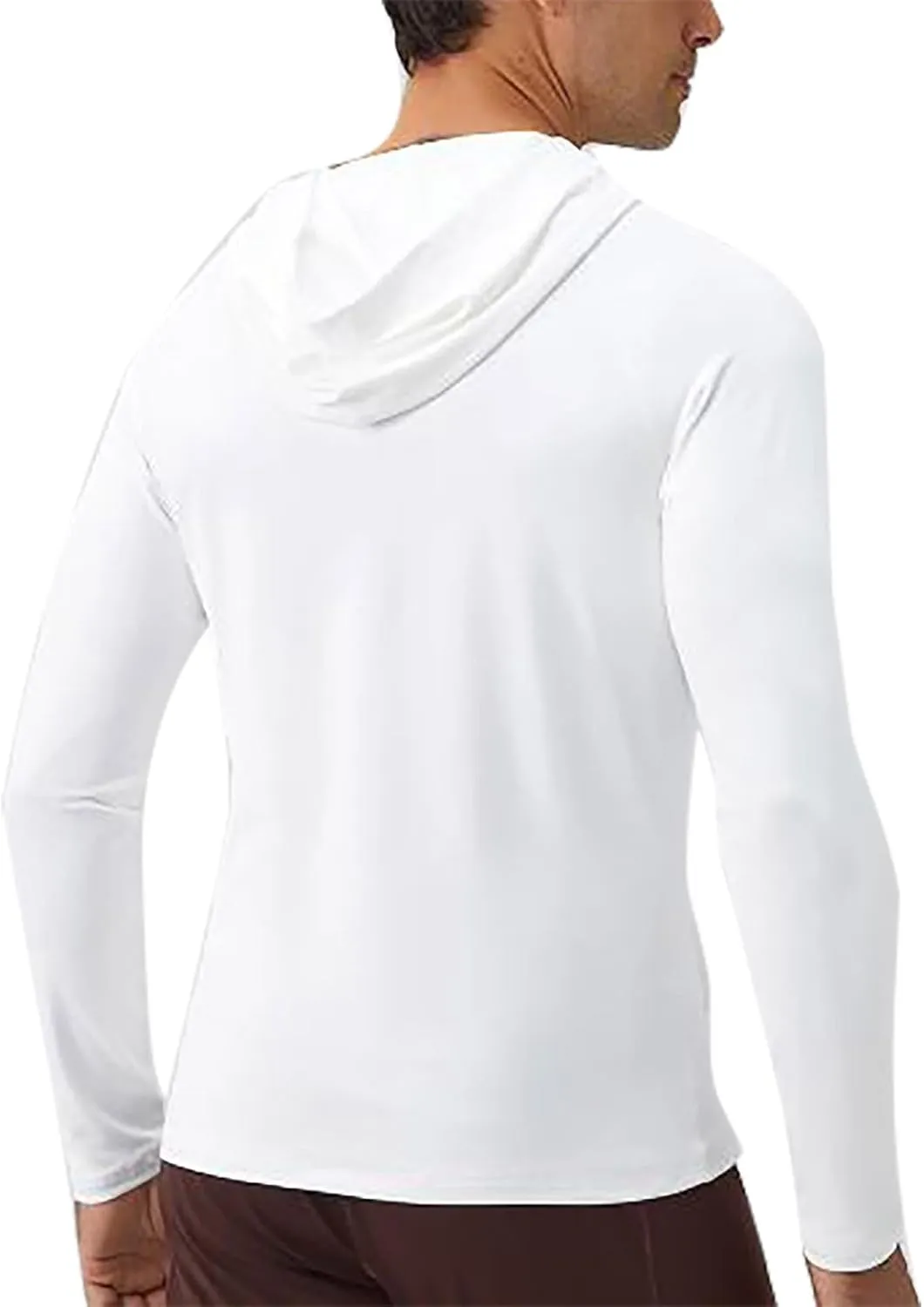 2025 Men's Sports Hoodie Hooded Absorption Quick Drying Fitness Jacket Slim Running Training Long Sleeve