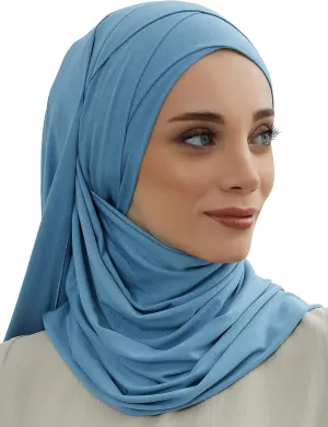 Aisha's Design Instant Hijab Scarves for Women Muslim, 95% Cotton Turban Scarf Head Wrap