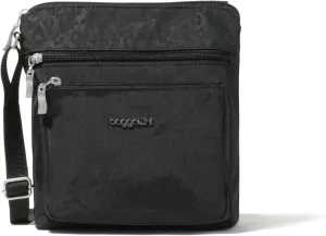Baggallini Pocket Crossbody Bags for Women 8x8 Small Lightweight Durable Nylon Water-resistant Travel Purse W/Rfid Wristlet