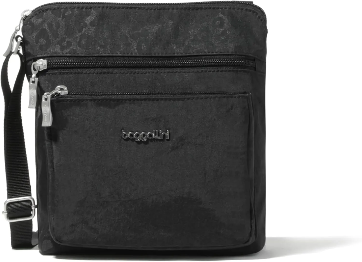 Baggallini Pocket Crossbody Bags for Women 8x8 Small Lightweight Durable Nylon Water-resistant Travel Purse W/Rfid Wristlet