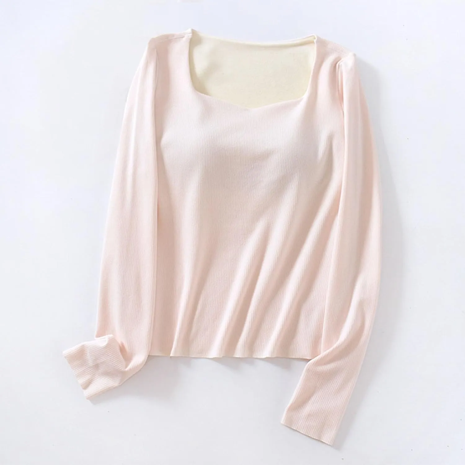 Built in Bra Tops for Women Long Sleeve Thermal Top Going Out Tops Dressy Casual Tops Loose Fitting Tops Blouse