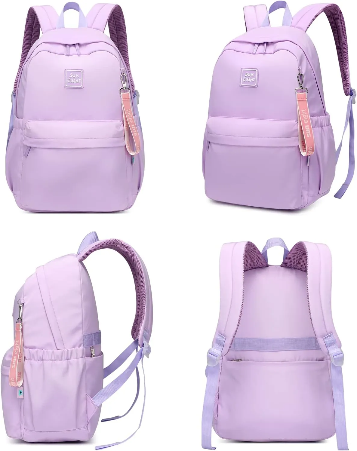 Caran·Y 30L Kids Backpack for Girls & Boys Ages 6-18 Lightweight Water-Resistant School Bookbag with Multiple Pockets Adjustable Straps-Durable Purple Backpack for Elementary to High School Students