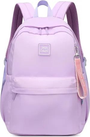 Caran·Y 30L Kids Backpack for Girls & Boys Ages 6-18 Lightweight Water-Resistant School Bookbag with Multiple Pockets Adjustable Straps-Durable Purple Backpack for Elementary to High School Students