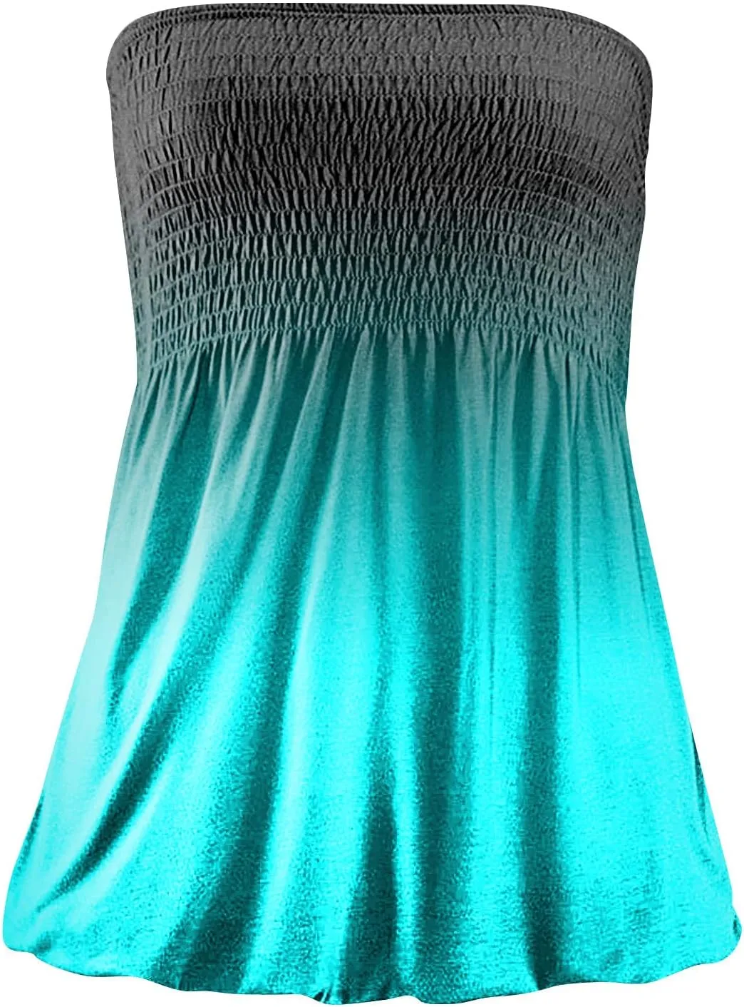 Cdiecer Tube Tops for Women Off Shoulder Tops Strapless Tank Top Bandeau Sleeveless Shirts Summer Vacation Tube Tops