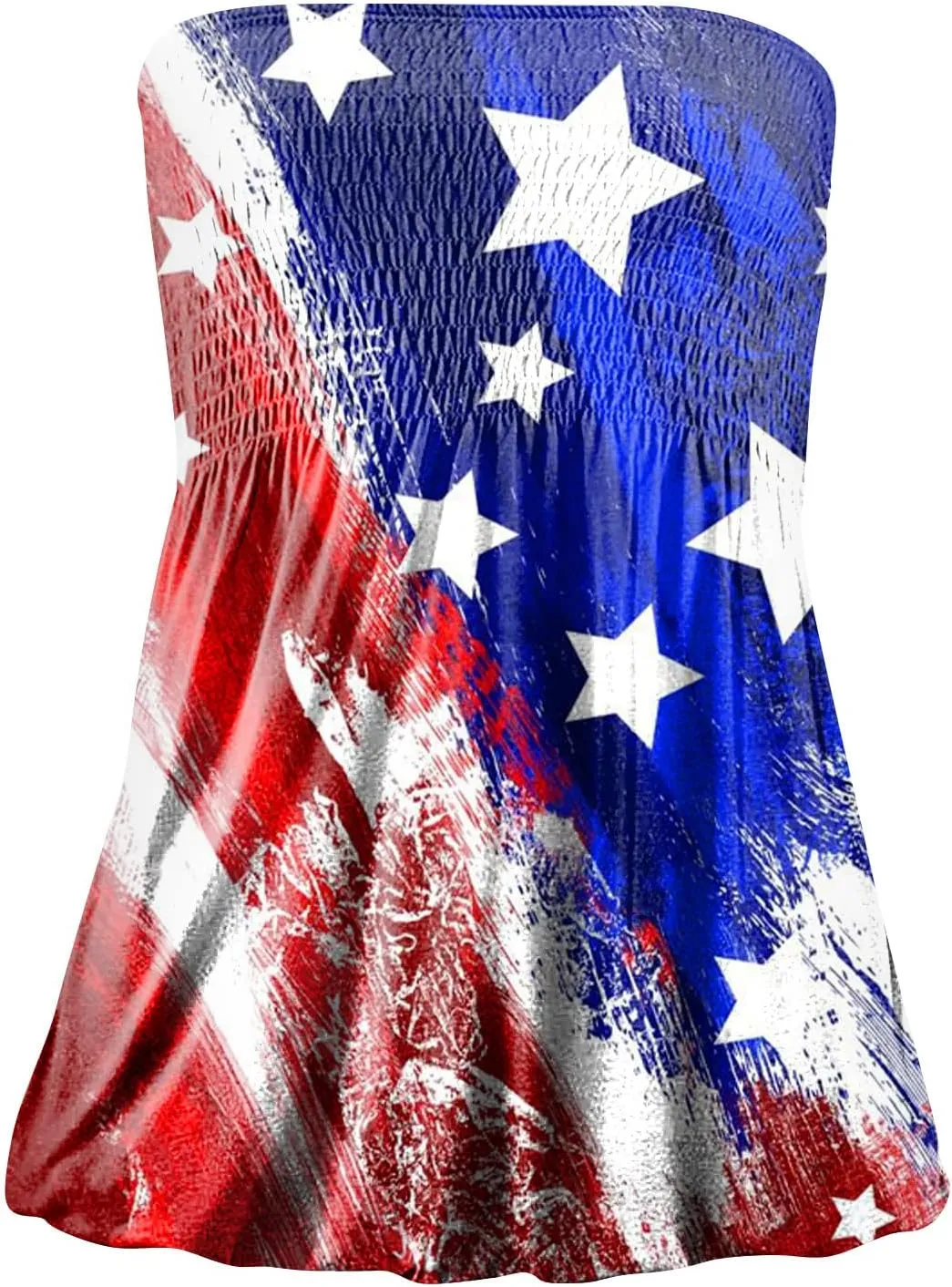 Cdiecer Tube Tops for Women Off Shoulder Tops Strapless Tank Top Bandeau Sleeveless Shirts Summer Vacation Tube Tops