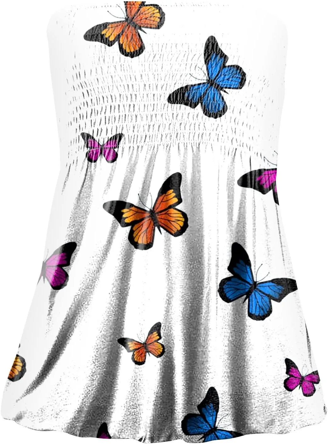 Cdiecer Tube Tops for Women Off Shoulder Tops Strapless Tank Top Bandeau Sleeveless Shirts Summer Vacation Tube Tops