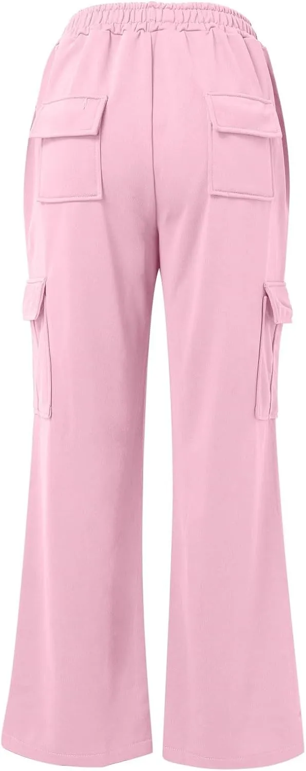 Corduroy Pleated Pants for Women Winter Crochet Sports Capris with Pockets Fleece Lined Water Resistant