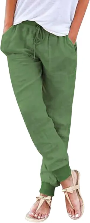 Corduroy Pleated Pants for Women Winter Crochet Sports Capris with Pockets Fleece Lined Water Resistant