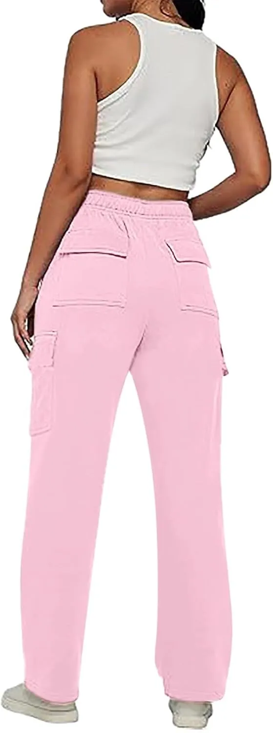 Corduroy Pleated Pants for Women Winter Crochet Sports Capris with Pockets Fleece Lined Water Resistant