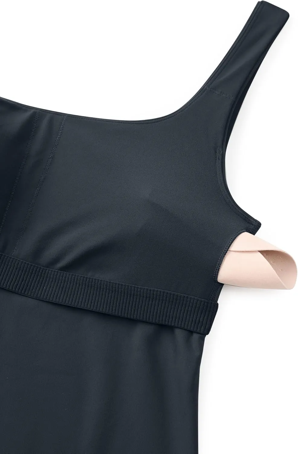 CRZ YOGA Butterluxe Workout Tank Tops for Women U Neck Padded Crop Tops Athletic Camisole Tops with Built in Bra