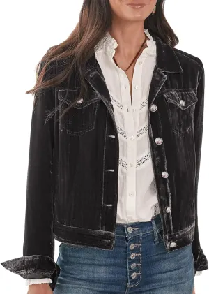 futurino Women's Solid Long Sleeve Velvet Jacket Cardigan Coat with Pocket Coat Future Women's Solid Long Sleeve Velvet
