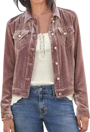futurino Women's Solid Long Sleeve Velvet Jacket Cardigan Coat with Pocket Coat Future Women's Solid Long Sleeve Velvet