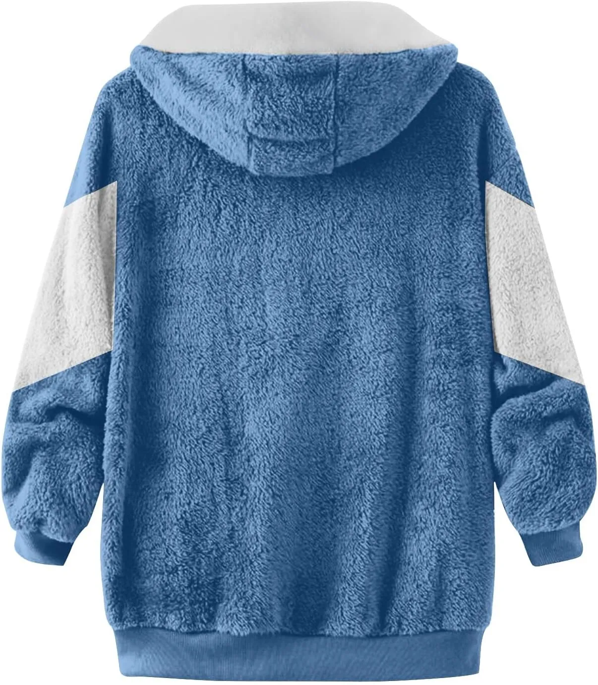GOKKILRW Winter Warm Coat for Women Fleece Hoodie Jacket Casual Lightweight Full Zip Sherpa Sweatshirt Oversized Fluffy Coat