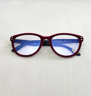 Hypoallergenic Velvet Rimmed, Blue Light Blocking Cat Eye Reading Glasses