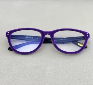 Hypoallergenic Velvet Rimmed, Blue Light Blocking Cat Eye Reading Glasses