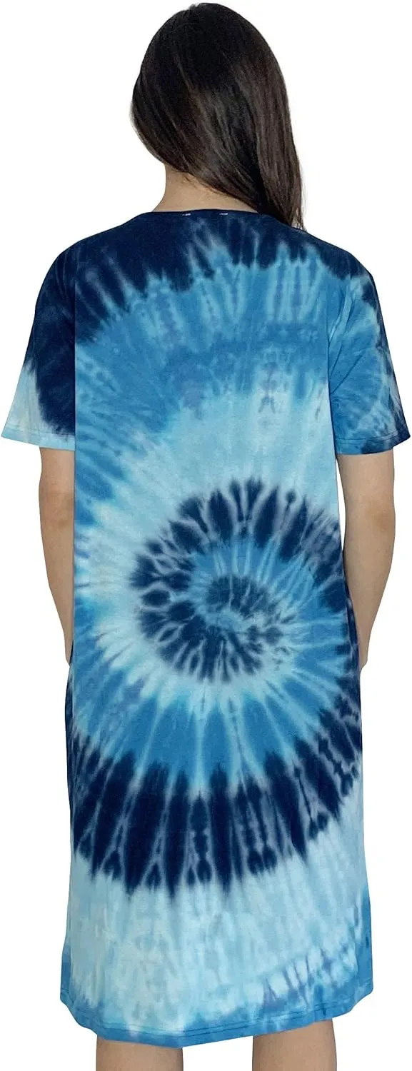Just Love Short Sleeve Tie Dye Nightgown for Women