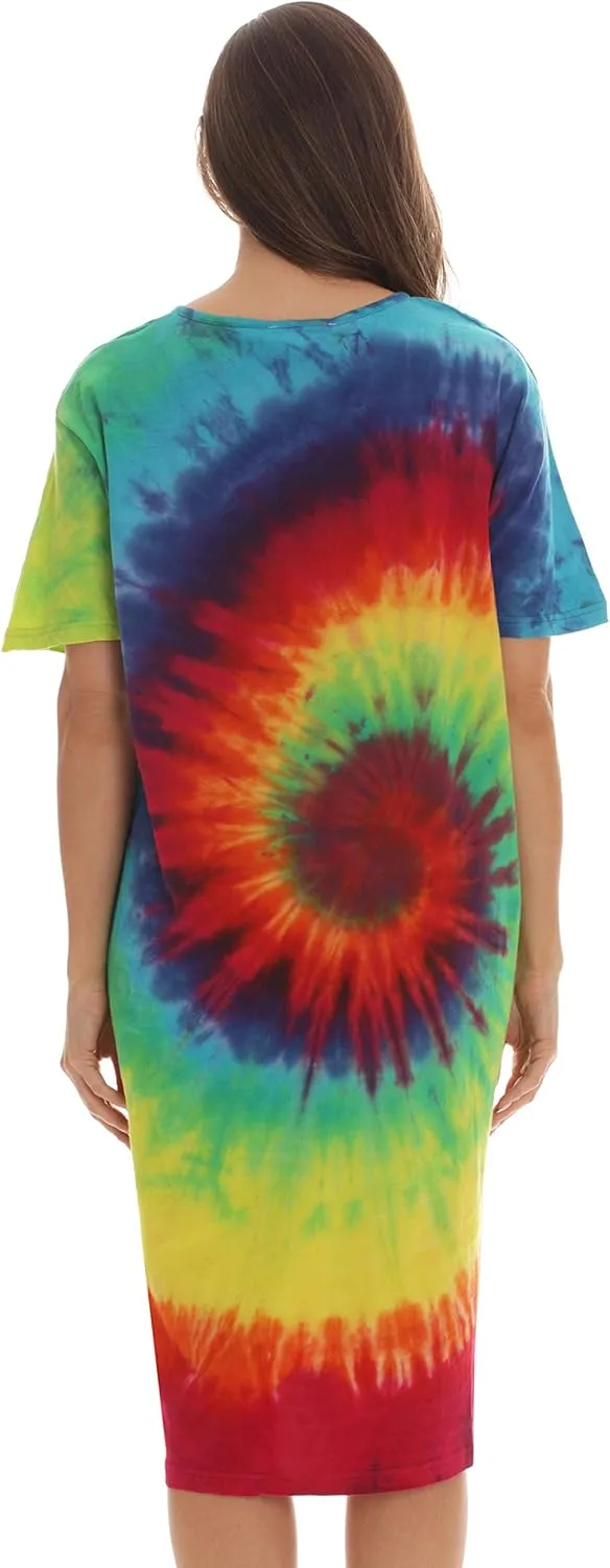 Just Love Short Sleeve Tie Dye Nightgown for Women