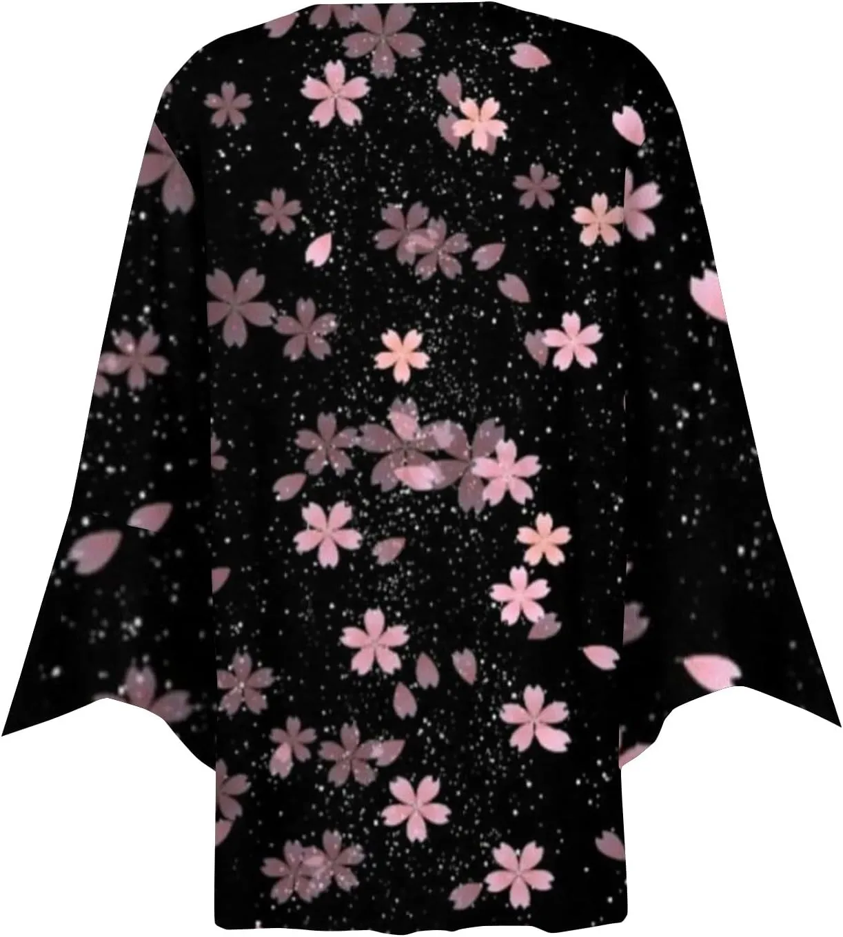 Kimono Cardigans for Women 3/4 Sleeve Button Down Cardigans Floral Printed Casual Loose Open Front Cardigan