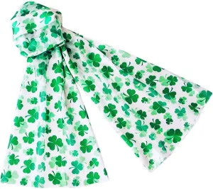 Light and Bright Shamrock Scarves for St Patrick's Day Lightweight and Silky