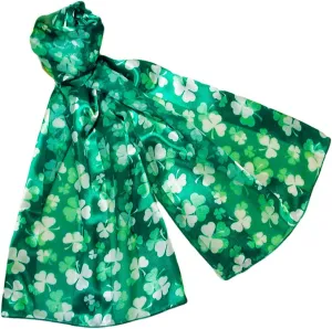 Light and Bright Shamrock Scarves for St Patrick's Day Lightweight and Silky