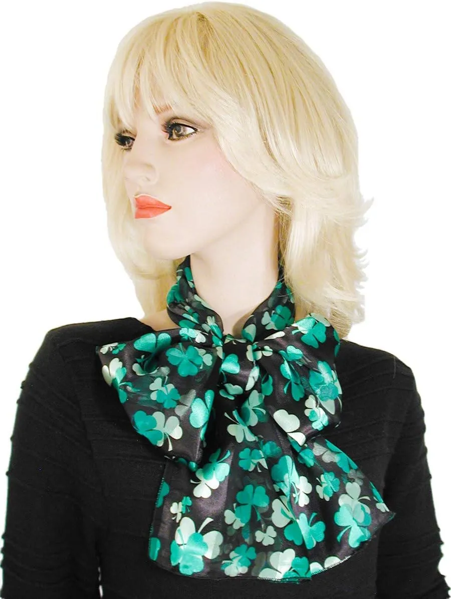 Light and Bright Shamrock Scarves for St Patrick's Day Lightweight and Silky