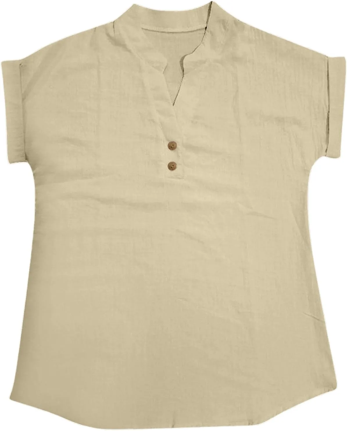 Linen Tops for Women Oversized Crew Neck Summer Short Sleeve Linen Tee Shirts Solid Casual Comfy Blouses Top