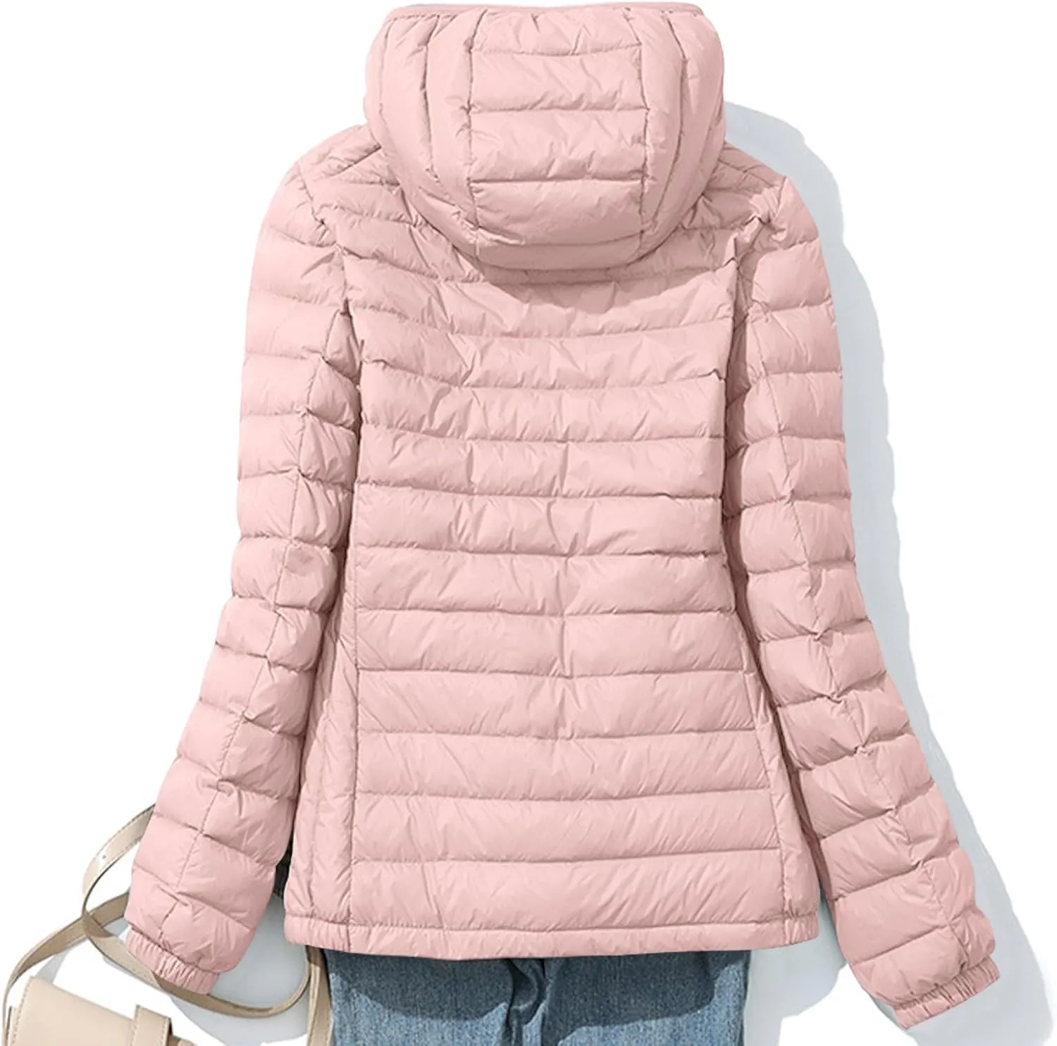 Long Coats for Women Trendy Faux Fur Coat Warm Coats Maxi Jackets Winter Hooded Coat Full-Length Outwear with Pockets