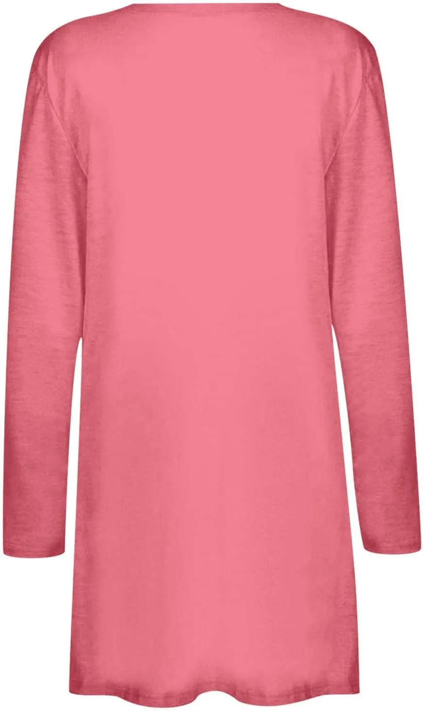 Long Sleeve Cardigan for Women Trendy Open Front Kimono Sweatshrits with Pockets Lightweight Casual Shirts Tops
