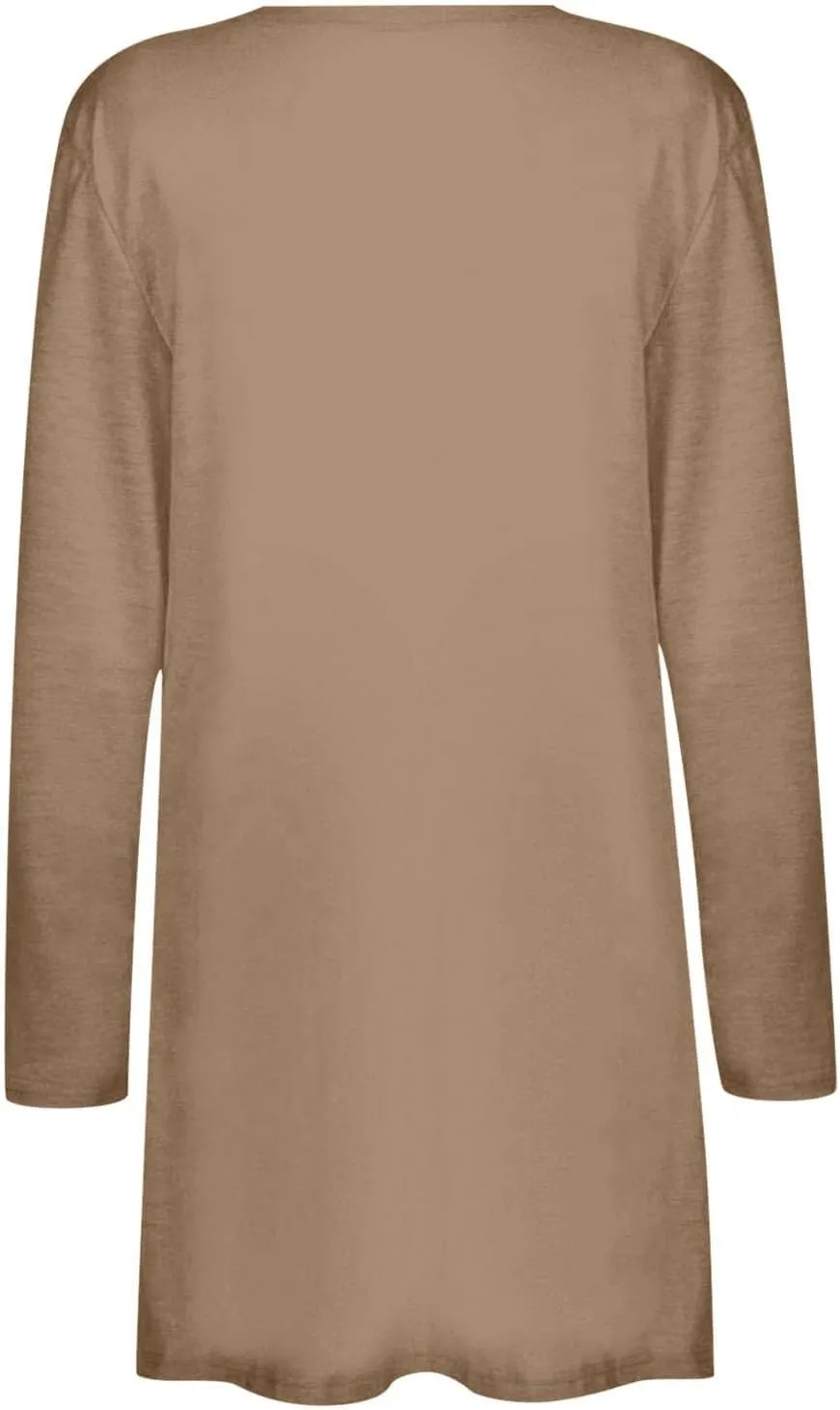 Long Sleeve Cardigan for Women Trendy Open Front Kimono Sweatshrits with Pockets Lightweight Casual Shirts Tops