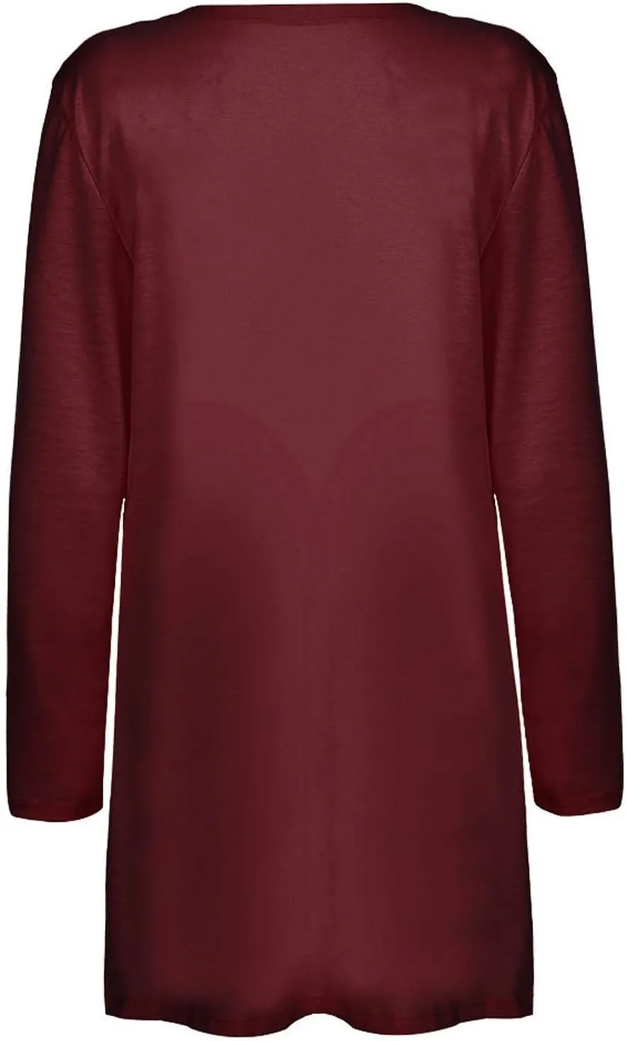 Long Sleeve Cardigan for Women Trendy Open Front Kimono Sweatshrits with Pockets Lightweight Casual Shirts Tops
