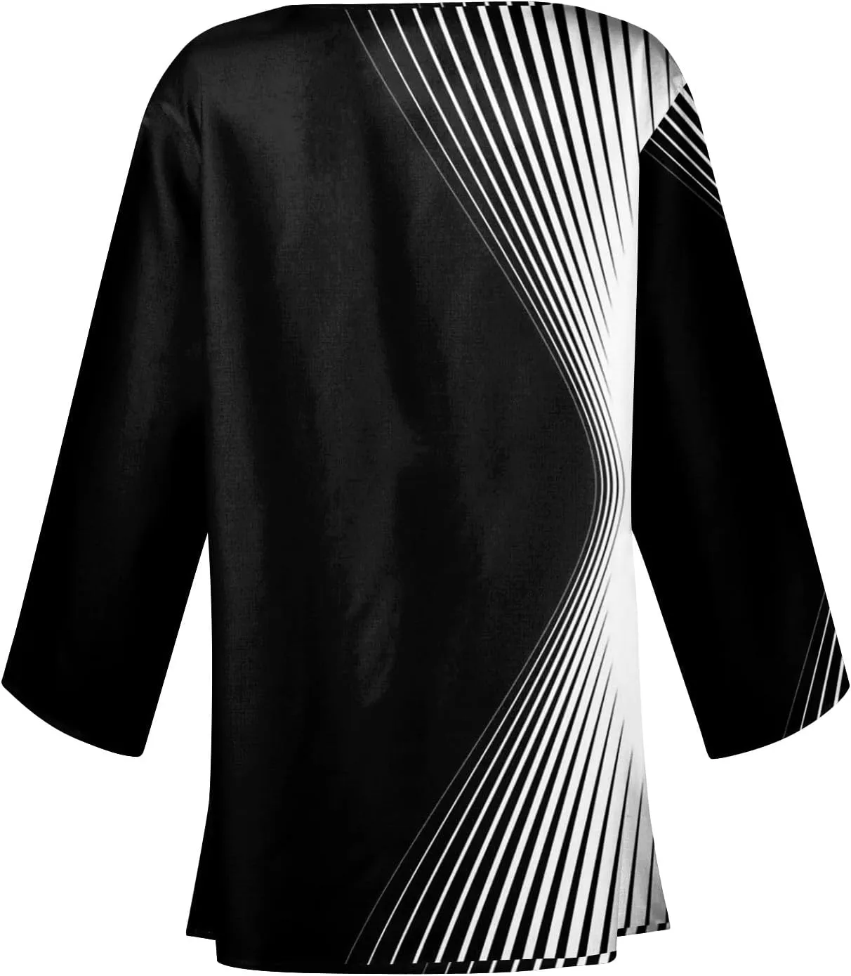 Long Sleeve Kimono for Womens Retro Print Casual Duster Blouse Tops Coat 3/4 Sleeve Jackets Lightweight Cardigans
