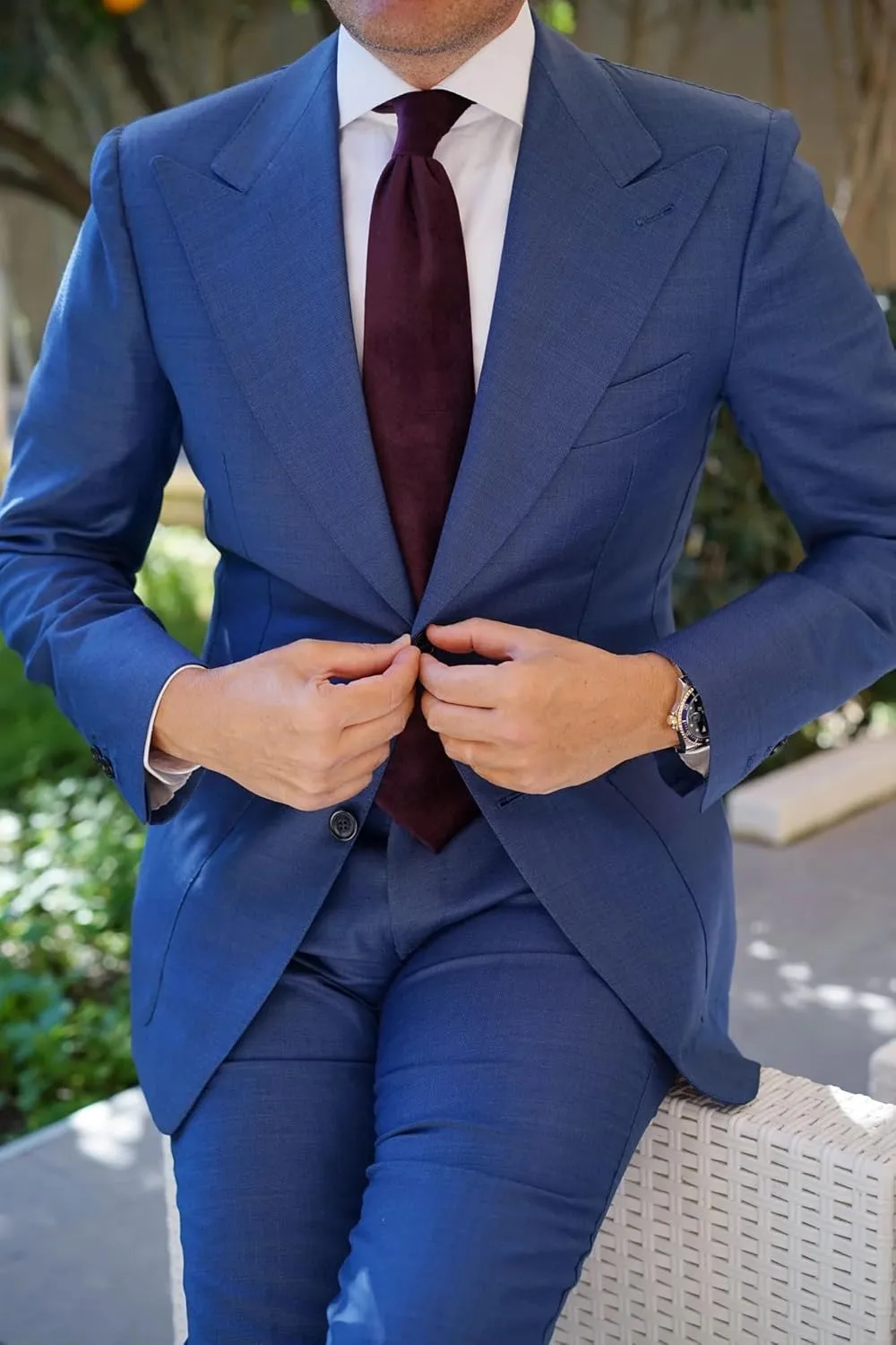 Luxury Velvet Formal Necktie for Men - Handwoven Pure Velvet Tie for Weddings, Business Events - Premium Men's Neckwear