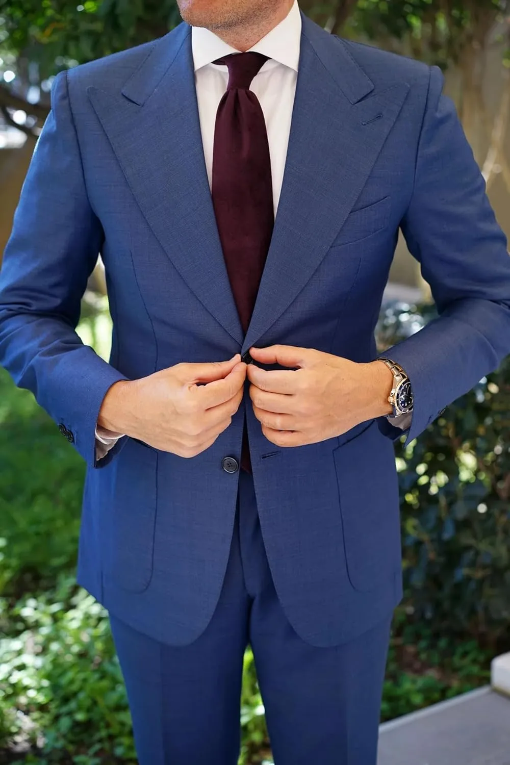 Luxury Velvet Formal Necktie for Men - Handwoven Pure Velvet Tie for Weddings, Business Events - Premium Men's Neckwear