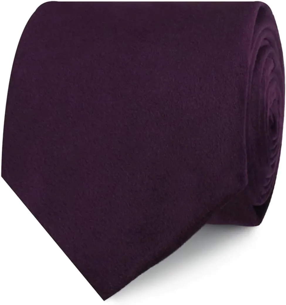 Luxury Velvet Formal Necktie for Men - Handwoven Pure Velvet Tie for Weddings, Business Events - Premium Men's Neckwear