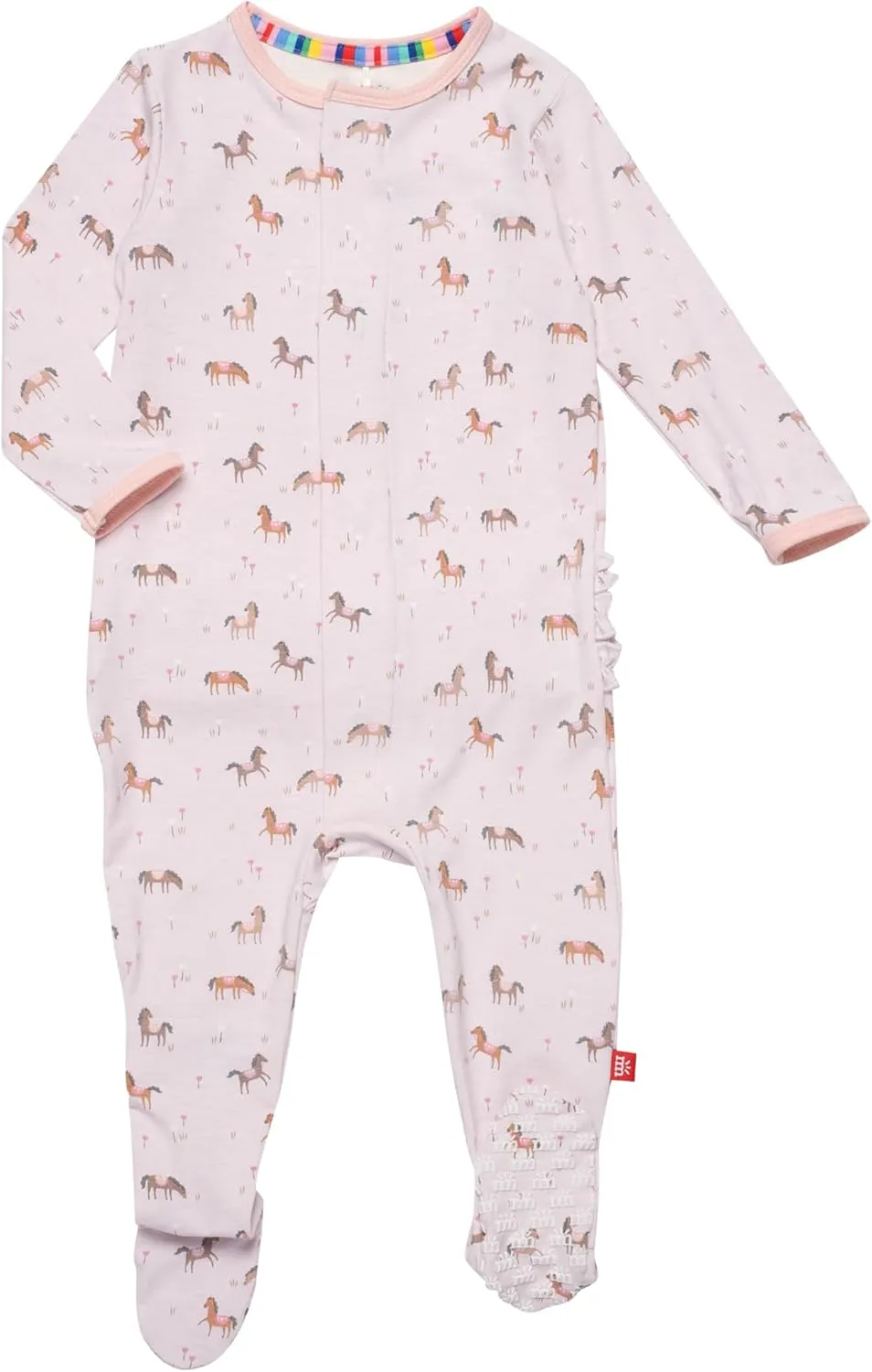 Magnetic Me RightFit Magnetic Toddler Footie Pajamas | Silky Soft Modal Fabric | Toddler Sleepers Available in Sizes 9M - 24M