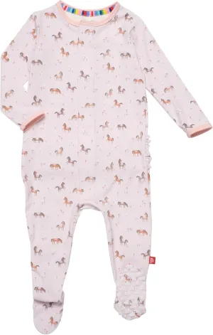 Magnetic Me RightFit Magnetic Toddler Footie Pajamas | Silky Soft Modal Fabric | Toddler Sleepers Available in Sizes 9M - 24M