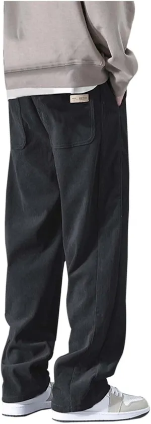 Men's Tracksuit Pant Casual Vintage Joggers Outdoor Sweatpants Zip Pockets Stretch Waist Cargo Combat Pant