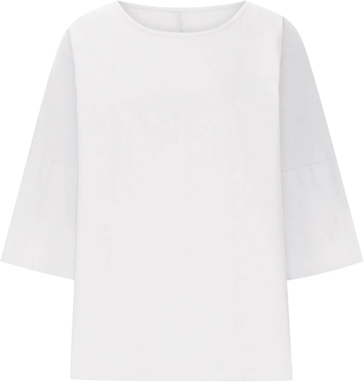 Plus Size Drop Shoulder Tunic Tops Women Cotton Linen Basic Crewneck T Shirts Summer Casual Loose Fit Beach Vacation Blouses