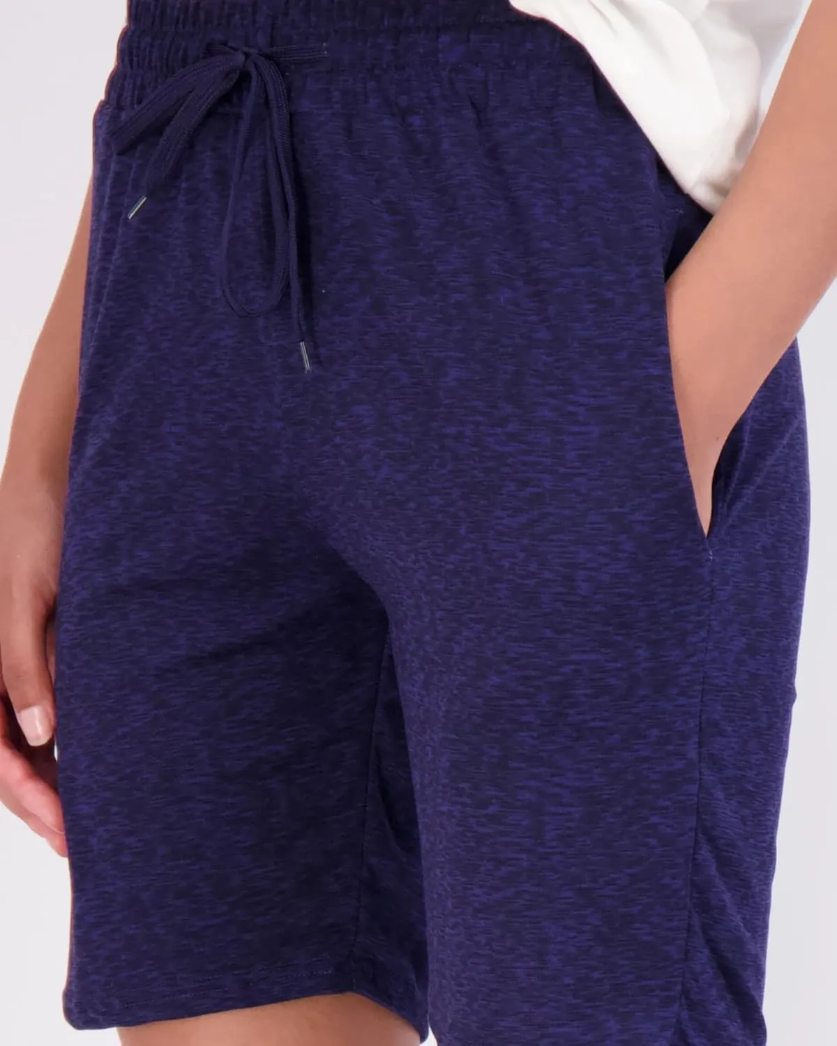 Real Essentials 4 Pack: Women's 7" Bermuda Long Casual Yoga Super-Soft Loose Comfy Shorts with Pockets (Available in Plus)