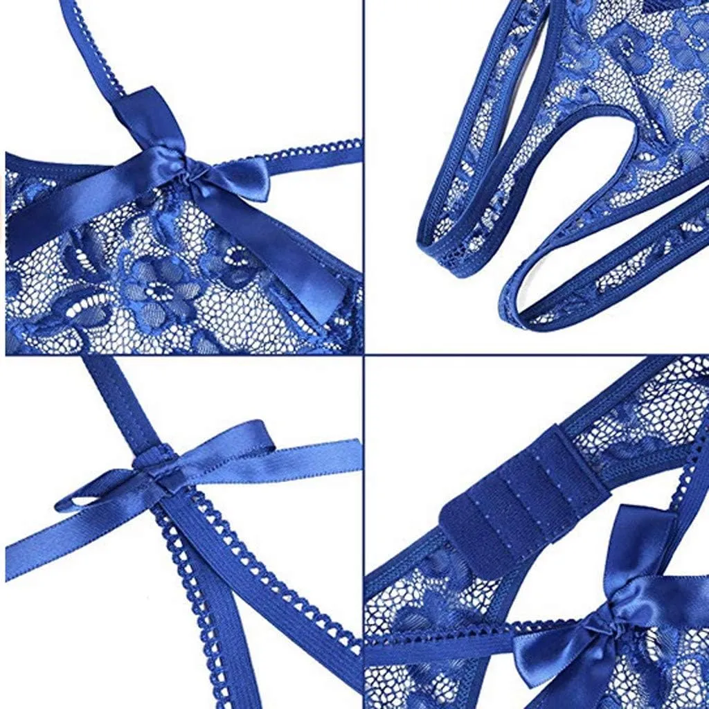 Sexy Outfit For Women Lace Pajamas Garment Underwear Lace Babydoll Strap Chemise Mesh Sleepwear Outfits Sex Lingerie