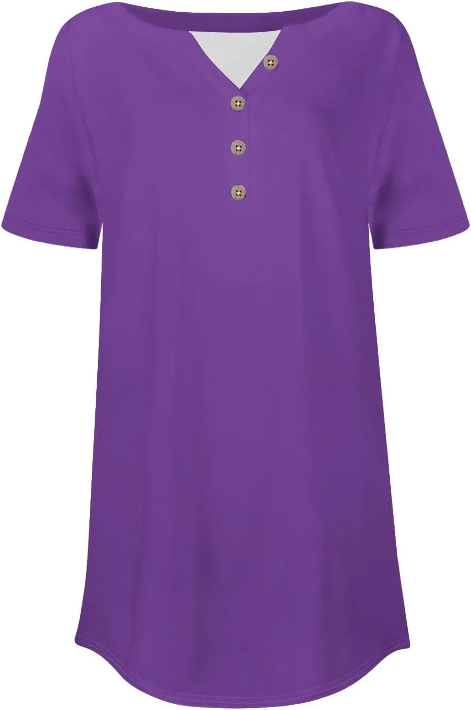 SHAOBGE Summer Tops for Women 2025 Vacation Trendy V Neck Boho Short Sleeve Shirts Casual Loose Comfy Tunics