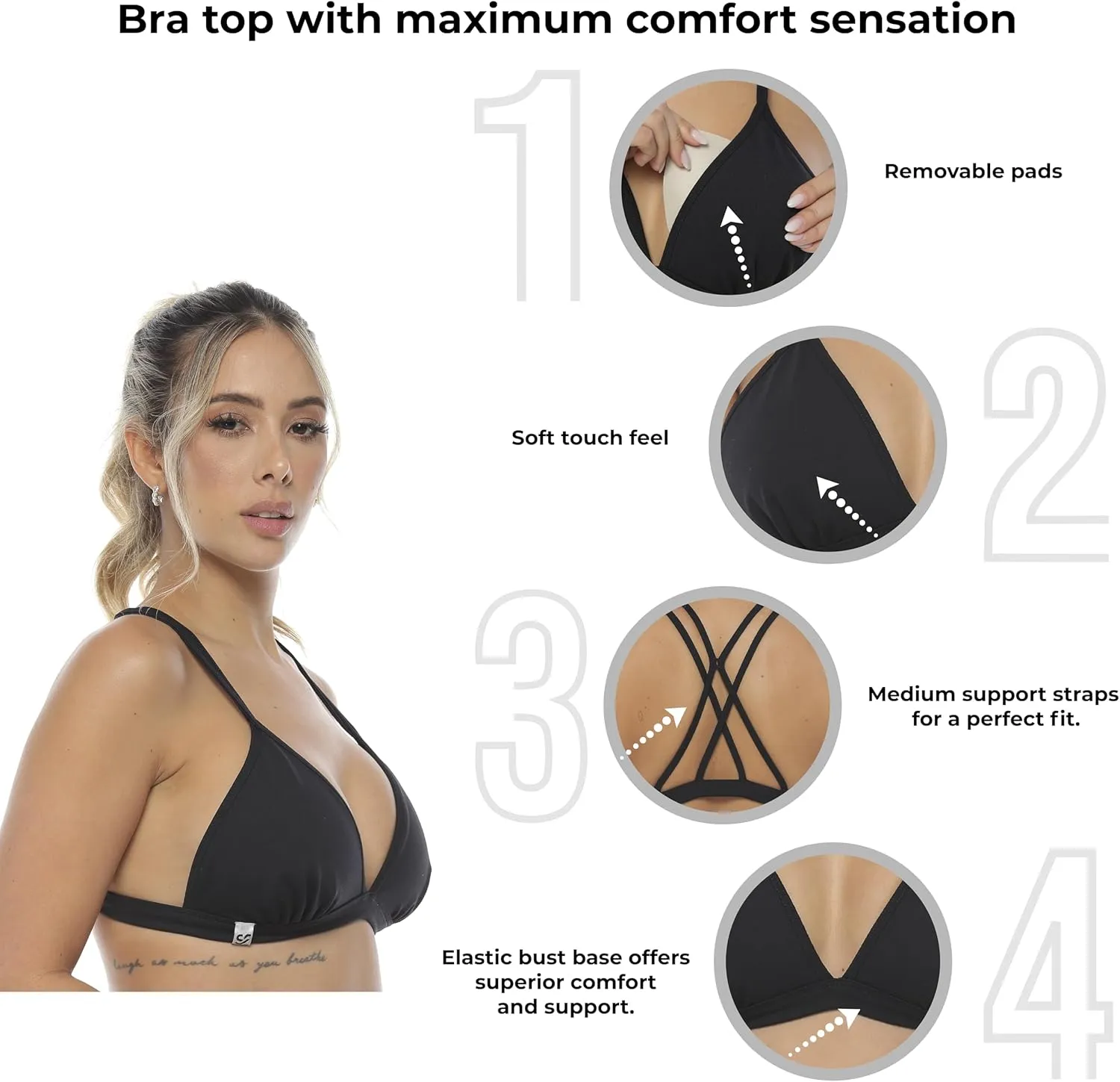 Sports Bras for Women, Workout Tops for Women, Sports Bras for Women high Support, Womens Tops, Yoga Tops, Colombian